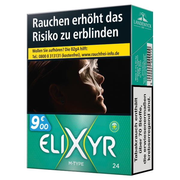 Elixyr+ XL (grün) 8 x 24 Zigaretten